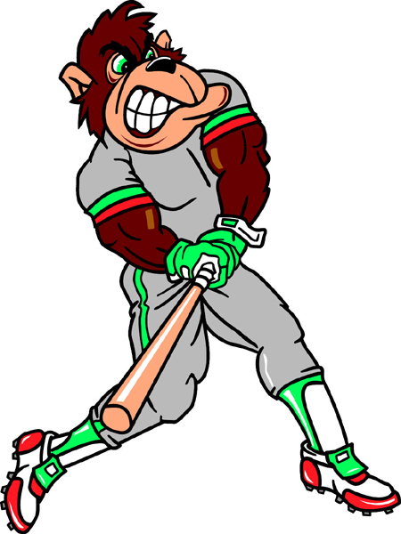 Gorilla mascot Baseball sports decal. Own it today!